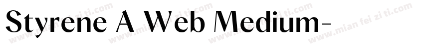 Styrene A Web Medium字体转换